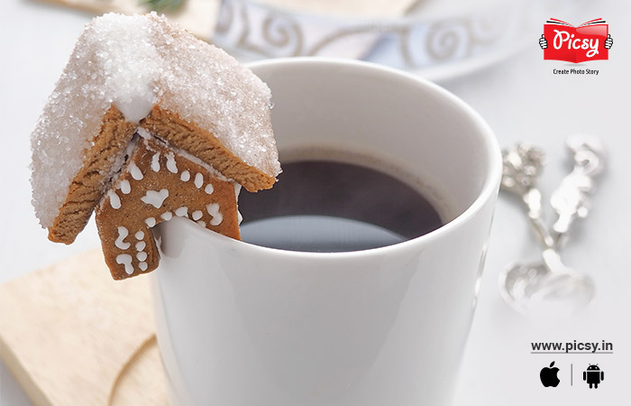 Coffee Mug Garnishing with Christmas Theme