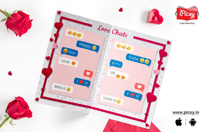 Print Your Love Chats On unique Valentine Cards