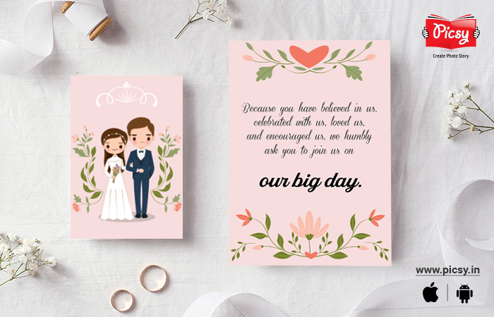 Marriage Invitation Messages from the Bride and the Groom