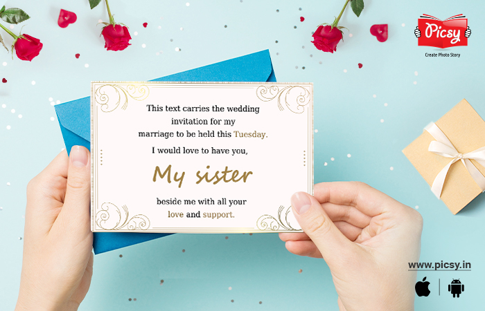 Wedding Invitation Messages for Brothers and Sisters