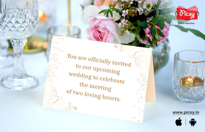 Short and Sweet Wedding Invitation Messages