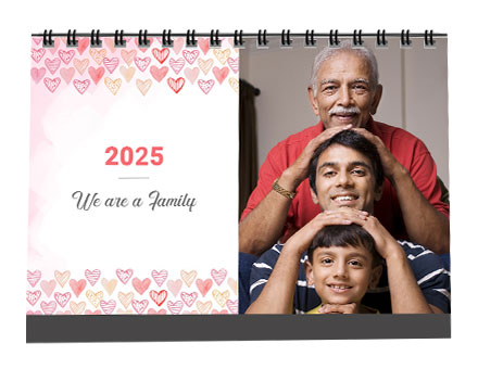 Lovely Family Custom Photo Calendars